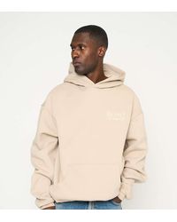 Multiply Apparel - Sudadera Marrón Topo Pálido Extragrande Con Capucha Nobility De -Neutro - Lyst