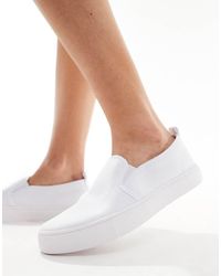 ASOS - Dotty Slip On Plimsolls - Lyst