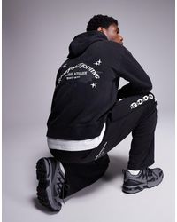 Good For Nothing - Space Dye Hoodie With Sleeve And Back Print - Lyst