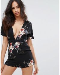 plt black playsuit