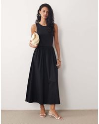 Nobody's Child - Vera Gathered Waist Sleeveless Midi Dress - Lyst