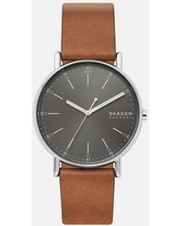Skagen - Signatur Three-Hand, Stainless Steel Watch - Lyst