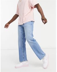 Jeans azzurri ampi con strappiBershka in Denim da Uomo colore Blu | Lyst