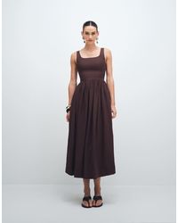 & Other Stories - Midaxi Dress With Fitted Bodice And Volume Hem - Lyst