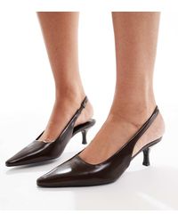 SEQWL Wide Fit - Maybach Slingback Kitten Heels - Lyst