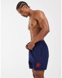 Tommy Hilfiger - Resort Contrast Logo Drawstring Swim Short - Lyst