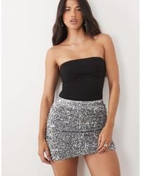 Threadbare - Sequin Mini Skirt - Lyst
