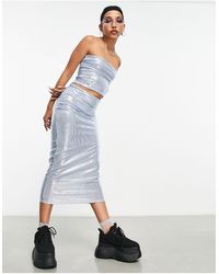 Collusion - Sequin Maxi Skirt Co-ord - Lyst