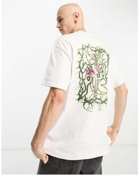 Weekday - Camiseta blanca extragrande con estampado gráfico "cosmic energy" - Lyst