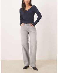 Jdy - Katie Low Waist Straight Leg Jeans - Lyst