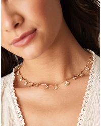 ASOS - Korte Ketting Met Imitatieparels En Schelpen - Lyst
