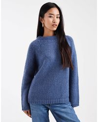 ONLY - Pull oversize avec nœud dans le dos - indigo vintage - Lyst