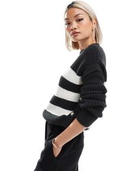 Morgan - Knit Jumper With Button Side Detail - Lyst