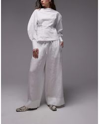 ARKET - Linen Pants With Drawstring Waist - Lyst
