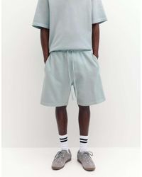 Pull&Bear - Bermuda Joggingbroek Van Piqué - Lyst