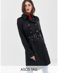 ASOS ASOS DESIGN Tall - Trench-coat - Noir