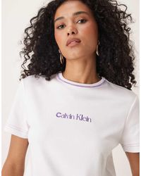 Calvin Klein - Stitch Logo T-Shirt - Lyst