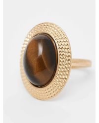 ASOS - – er ring mit tigerauge-zierstein - Lyst