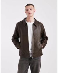 Jack & Jones - Faux Leather Jacket - Lyst