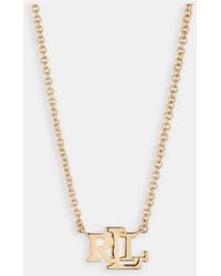 Lauren Ralph Lauren Jewellery - Lauren By Ralph Lauren Jewellery Logo Pendant Necklace - Lyst