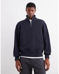 ASOS - Premium Heavyweight Oversized Quarter Zip 400gsm - Lyst