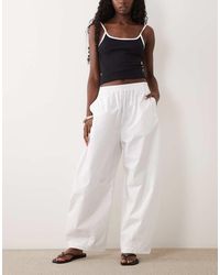 ARKET - Barrel-Leg Cotton Trousers - Lyst