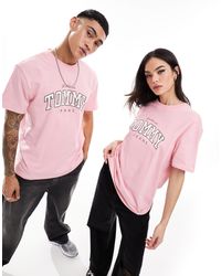 Tommy Hilfiger - Camiseta rosa unisex - Lyst