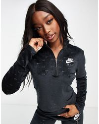 Nike Cotton Air Long Sleeve Black Super 