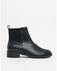 london rebel metal insert heel low heel chelsea boot