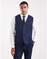 Jack & Jones - Slim Fit Wool Blend Waistcoat - Lyst