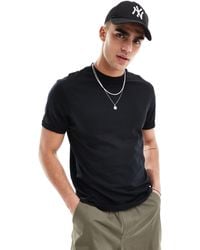 ASOS - T-shirt With Crew Neck And Roll Sleeve - Lyst