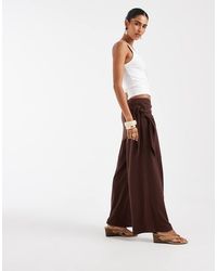 ASOS - Textured Sarong Detail Trouser Co-Ord - Lyst