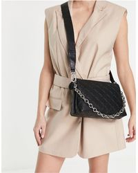 mango straw bolsa with front panel in tan