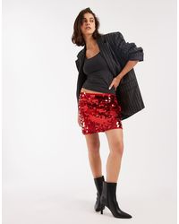 ASOS - Mini-Rok Met Grote Lovertjes - Lyst