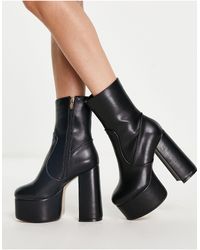 leopard crawl knee high platform creeper boots