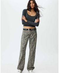 Stradivarius - – langärmliges basic-shirt - Lyst