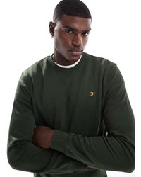 Farah - Sudadera Verde Con Cuello Redondo Tim De - Lyst