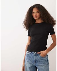 JJ Rebel - Ribbed Short Sleeved T-shirt - Lyst