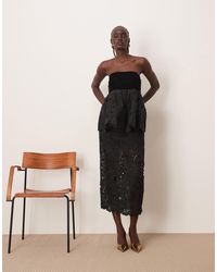 ARRANGE - – midirock aus floraler cornelli-spitze - Lyst