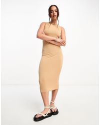 Vero Moda - Jersey Midi Dress - Lyst