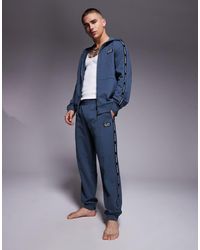 EA7 - Armani Cuffed joggers Co-ord With Logo Tape Detail - Lyst