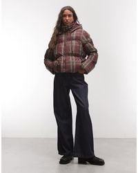 HUNTER - Originals Tartan Puffer Jacket - Lyst