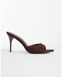 Public Desire - Kourtney Heeled Mule Sandals - Lyst