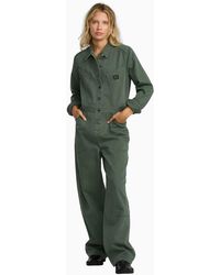 RVCA - Dayshift Boiler Suit Jumpsuit - Lyst