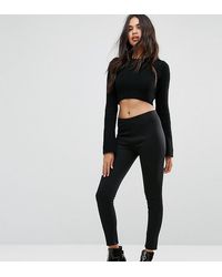 Boohoo Леггинсы С Завышенной Талией - Черный