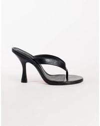 TOPSHOP - Nina Toe Thong Heeled Sandal - Lyst