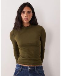 Jdy - High Neck Lettuce Edge Top - Lyst