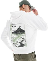 ASOS - Oversized Hoodie With Souvenir Print - Lyst