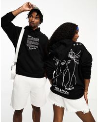 ASOS - Unisex License Oversized Hoodie With Picasso Line Drawing - Lyst
