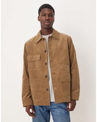 ARKET - Surchemise utilitaire en velours côtelé - marron clair - Lyst